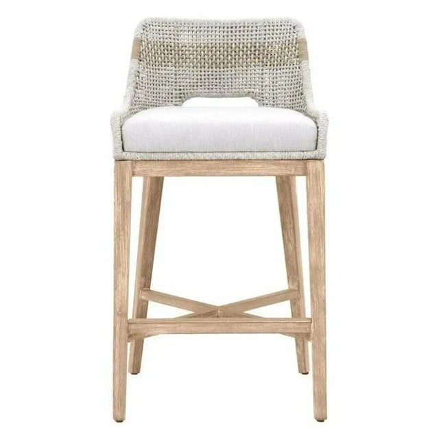 2020s Tapestry Barstool Taupe Rope by Loomlan For Sale - Image 5 of 8