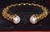 Vintage Fope Flex It Solid 18k Gold Pearl Open Cuff Bangle Bracelet For Sale - Image 10 of 13