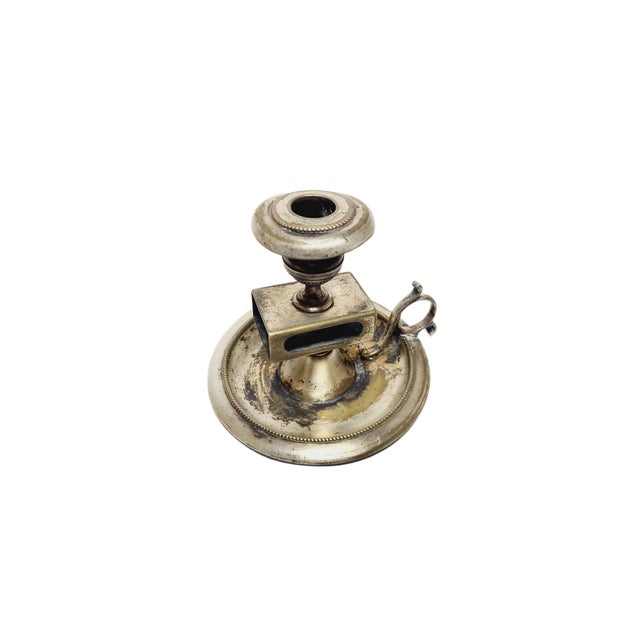 Silver Art Nouveau Candleholder, France, Early 1900s For Sale - Image 8 of 8
