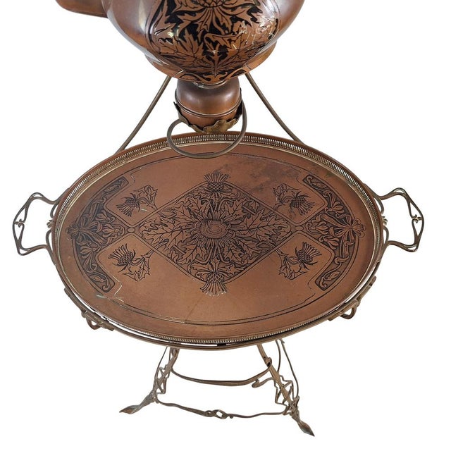 Art Nouveau Tea or Coffee Set with Stand from Carl Deffner, 1890s, Set of 4 For Sale - Image 6 of 8