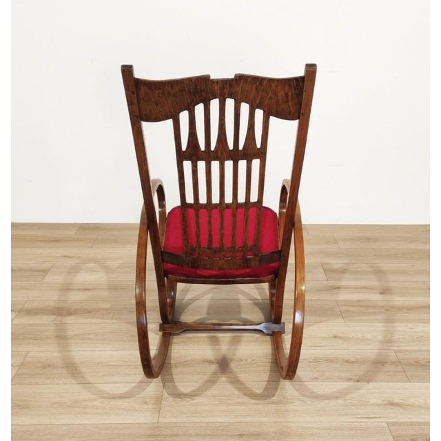 Rocking Chair from Jacob & Josef Kohn, Austria, 1900s For Sale - Image 5 of 12
