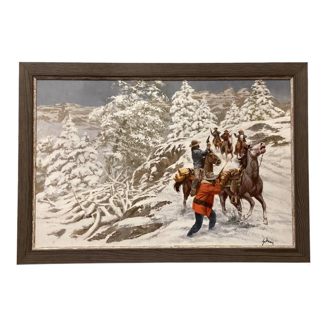 Harry Schaare (1922-2008) "Arizona Coffin" Oil on Board, 1989 For Sale