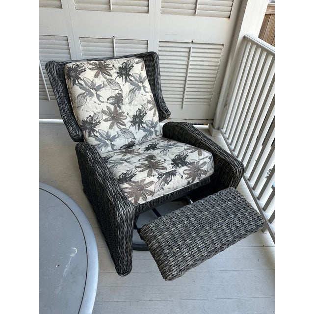 Vintage Ebel Incorporated Woven Swivel Chairs Set of 4 Chairish