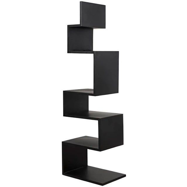 Contemporary NOIR Laszlo Bookcase, Black Metal For Sale - Image 3 of 3