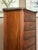 Brown Antique French Chest of Drawers Semainier Louis XVI White Marble Mahogany C1900 For Sale - Image 8 of 18