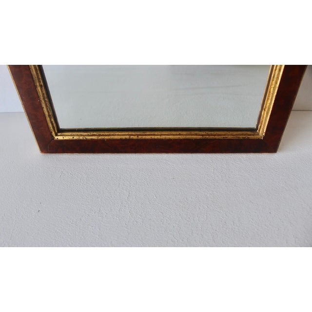 Vintage Italian La Barge Burl-Wood Gilded Wall Mirror For Sale - Image 14 of 18