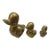 1970s Mid-Century Modern Brass Duck Family Figures- Set of 3 For Sale