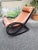 Mid-Century Modern Burgundy Leather Mod. Sgarsul Rocking Chair by Gae Aulenti for Poltronova, 1970s For Sale - Image 3 of 7