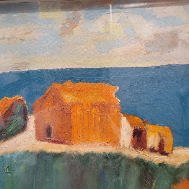 H. Halbertus, Mediterranean Landscape, 1950s, Oil Painting on Canvas, Framed For Sale - Image 3 of 17
