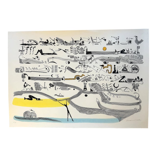 Rosario Mele Signed Limited Edition Abstract Lithograph For Sale