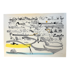 Rosario Mele Signed Limited Edition Abstract Lithograph