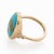 Metal 5.4cts Sonoran Turquoise Ring With Natural Diamonds: Solid 14k Gold, 1Size 6.75 For Sale - Image 7 of 10