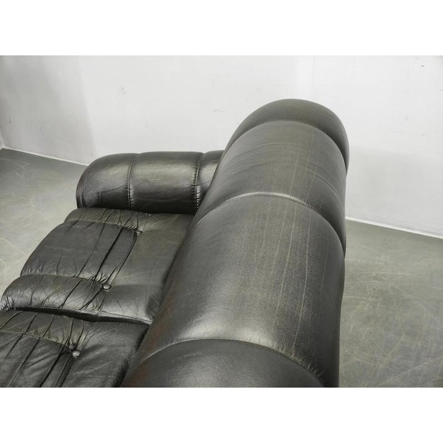 Italian 2-Seater Sofa in Chrome and Leatherette by Adriano Piazzesi, 1970s For Sale - Image 11 of 18
