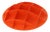 Vintage Wall Shelf in Orange Plastic, 1970s For Sale