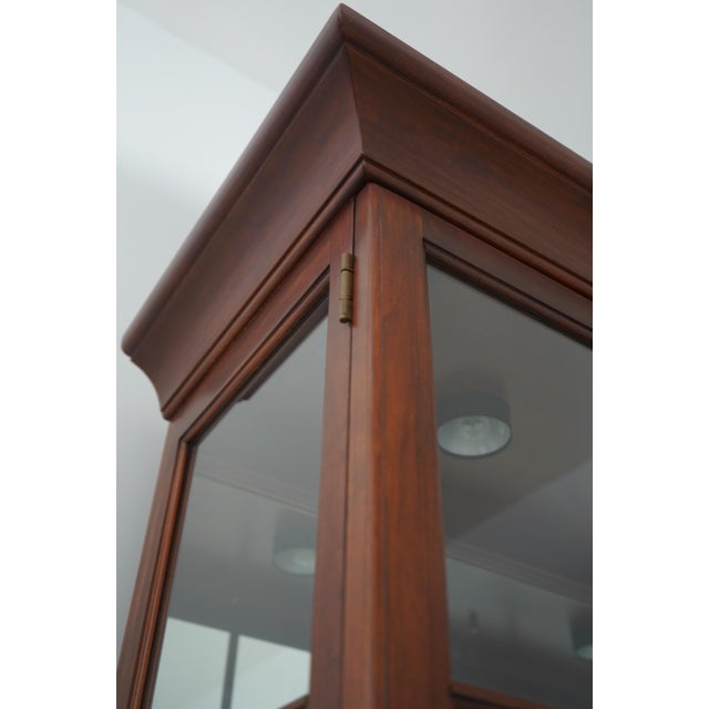 Knob Creek Penn Manor Cherry Curio Cabinet For Sale - Image 12 of 18