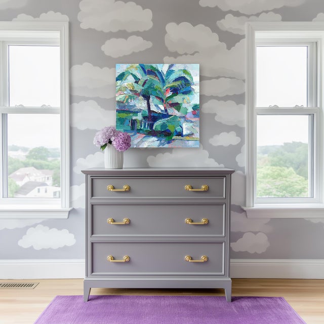 Gray River Stones - Grey Tone Textured Abstract Mixed Media Original Artwork by Frederic Paul For Sale - Image 8 of 9