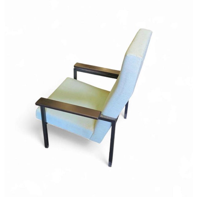 Model 30 / Gijs van der Sluis high back arm chair / 1950s This piece is attributed to the mentioned designer/maker. It has...
