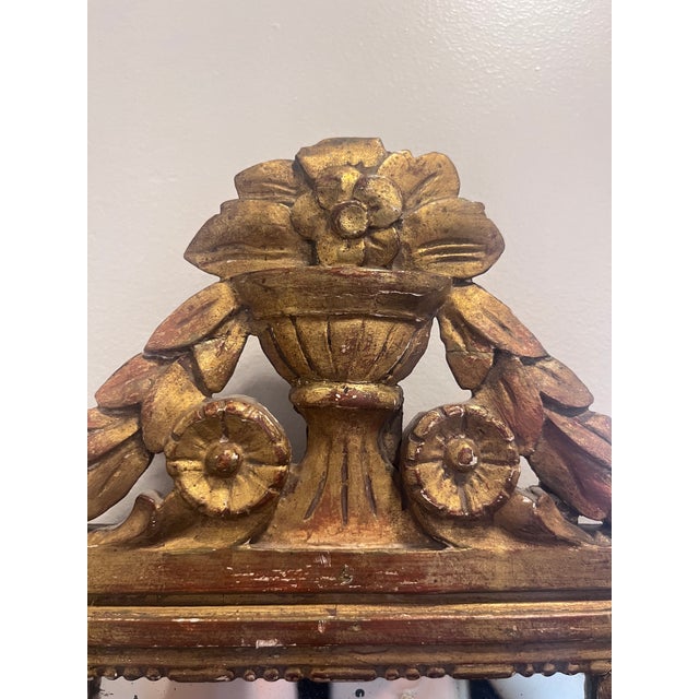 Early 19th Century French Gilt Gold Bridal Mirror For Sale In Louisville - Image 6 of 7