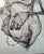 Original 2009 Ekundayo Pop Surrealism Pen Ink Grace Graphite Fish Drawing Sketch For Sale In New York - Image 6 of 15