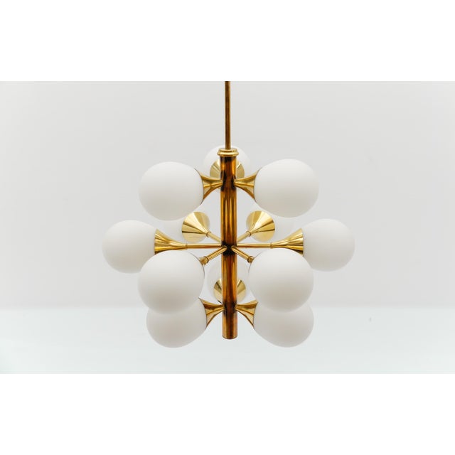 Large Mid-Century Modern Sputnik Lamp from Kaiser Leuchten, Germany 1960s For Sale - Image 6 of 13