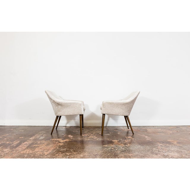 Beige Set of Cream Cocktail Chairs, 1970s For Sale - Image 8 of 13