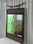 Chinoiserie Asian Chinoiserie Iron and Rattan Wall Mirror For Sale - Image 3 of 3