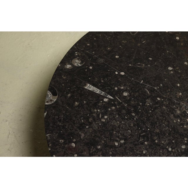 Vintage Fossil Stone and Steel Coffee Table from Metaform, 1970s For Sale - Image 6 of 10