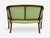 Green Georgian, Mahogany, Fabric, Settee, Usa, 1990s For Sale - Image 8 of 9