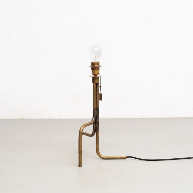 Raw Brass Table Lamp Strapatz by Sabina Grubbeson For Sale - Image 3 of 15