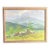 Early Oil Landscape Painting - Mount Monandack Rising Above a Stone Wall For Sale