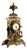 Vintage Bronze Table Clock For Sale