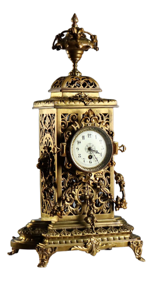 Vintage Bronze Table Clock