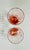 1930s 1930s Tiffin Franciscan Etched Pink Optic Glass Juice Glasses-a Pair For Sale - Image 5 of 10