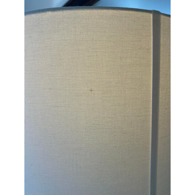 Kate Spade Cream & Gold Pavilion Polka Dot Cylinder Table Lamp W/ Cream Linen Shade; Set of 2 For Sale - Image 11 of 17