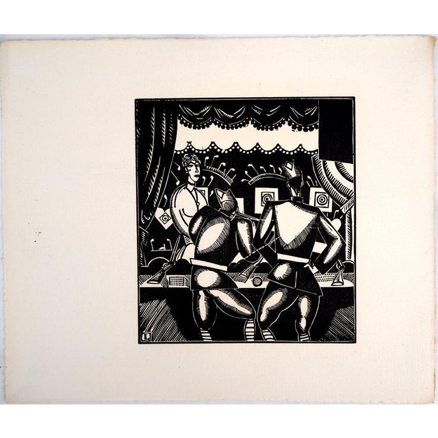 Jean-Emile Laboureur, Shooting Range at the Fair, Original Engraving For Sale - Image 6 of 6