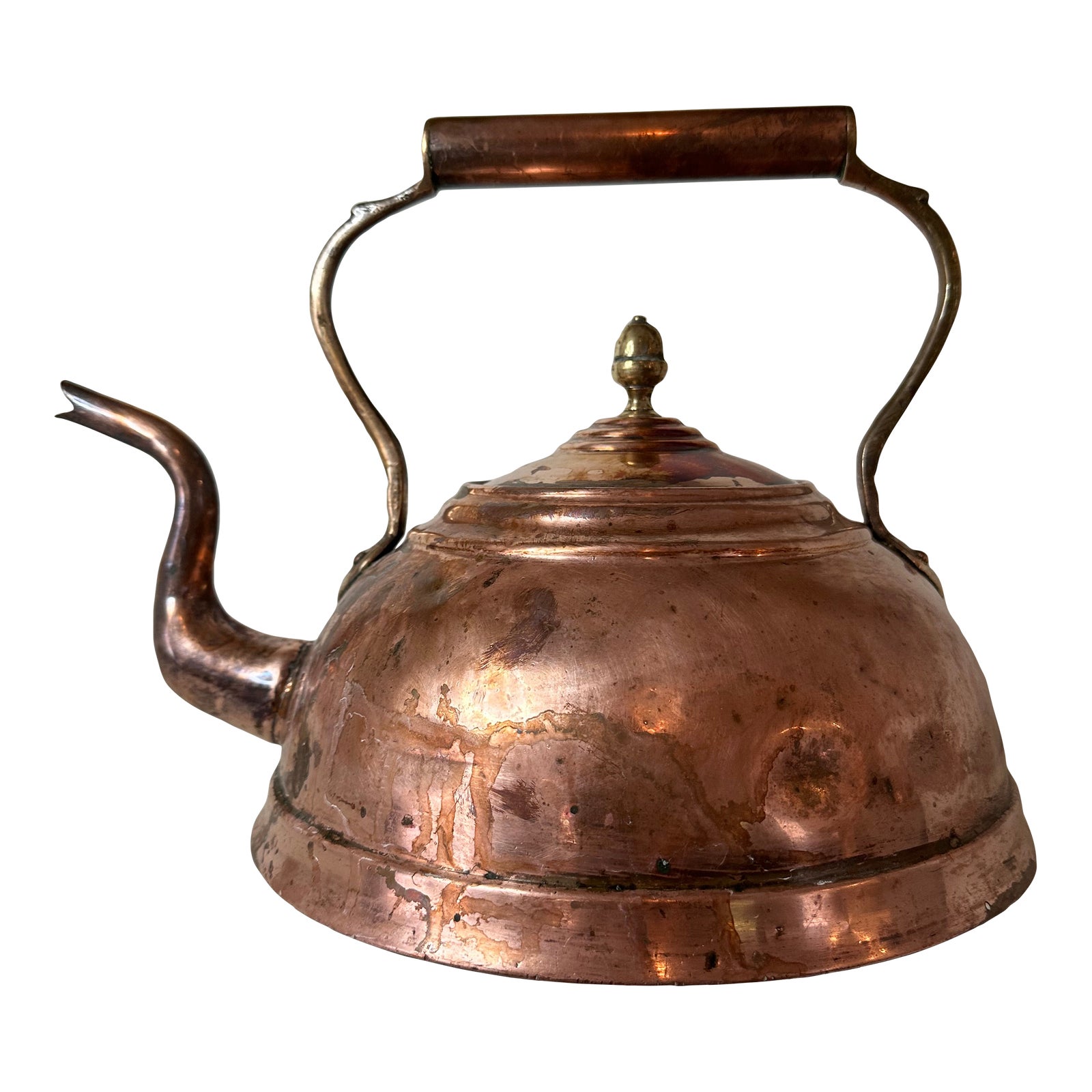 Antique English Copper Tea Kettle Chairish