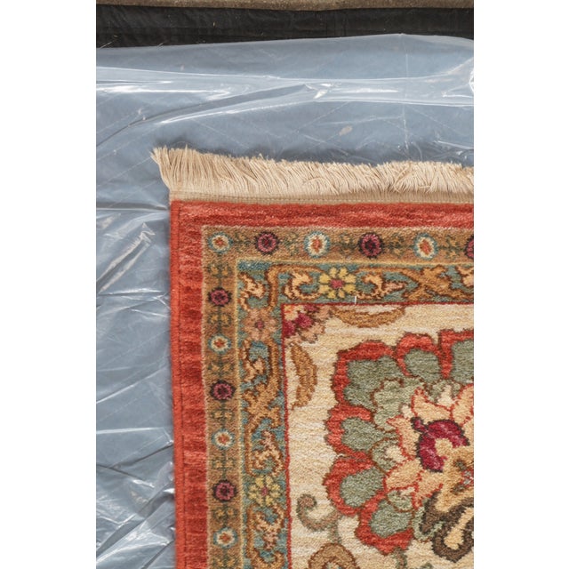 Late 20th Century Karastan Ashara 100% Wool Red Agra Acanthus Palmette 549 Area Rug Carpet 9 X 12 For Sale - Image 5 of 15