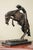 Metal Wooly Chaps Bronze Sculpture on Marble Base, after Frederic Remington For Sale - Image 7 of 12