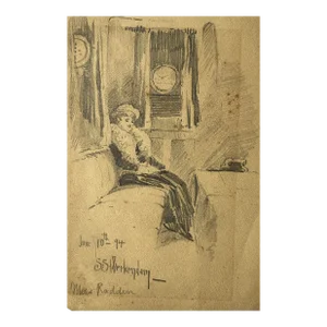 1894 Figure Drawing at Sea on Board Steamship Werkendam