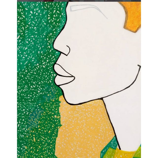 Janet Adegoke Bernice is Returning to Herself, 2021 Acrylic on canvas 40 x 30 x 1 in Unique work Includes a Certificate of...