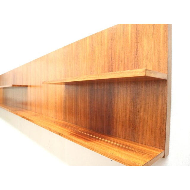Large Vintage Rosewood Wall System, 1960s For Sale - Image 5 of 15