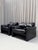 Black Early Edition Maralunga Sofa and Lounge Chairs by Vico Magistretti for Cassina, Italy, 1970s, Set of 3 For Sale - Image 8 of 13