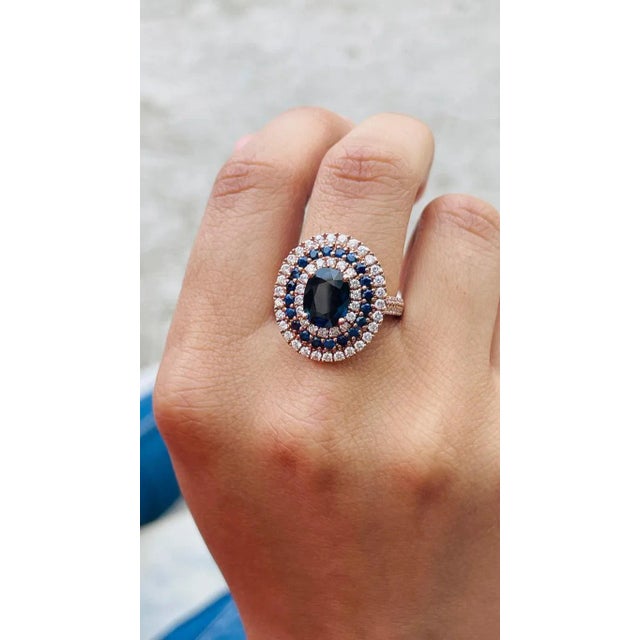 This is part of Chairish’s Fine Jewelry assortment. Blue Sapphire ring in 14K Gold which perfectly goes with your...