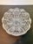 Transparent Antique Crystal Glass Serving Bowl American Brilliant Period Shotton Glass Montrose Pattern For Sale - Image 8 of 10