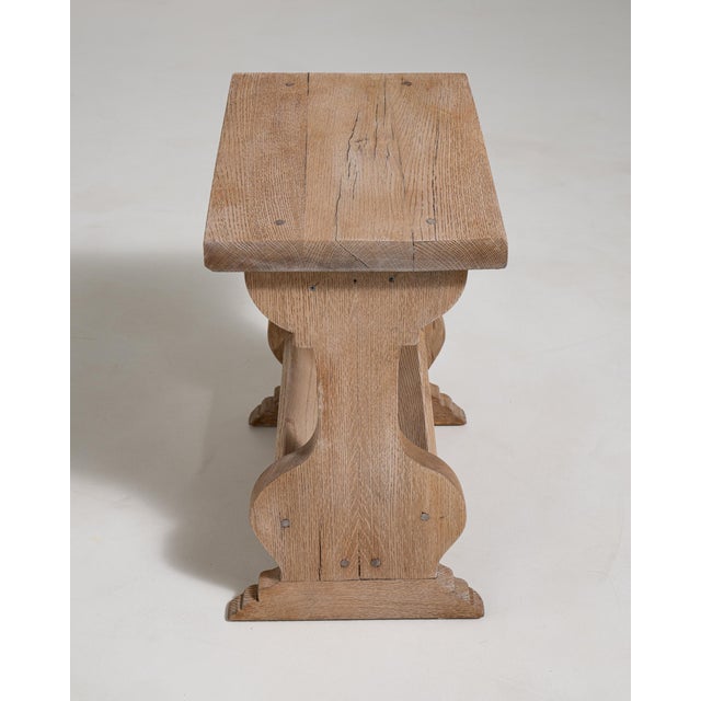 Oak Side Table For Sale - Image 4 of 7