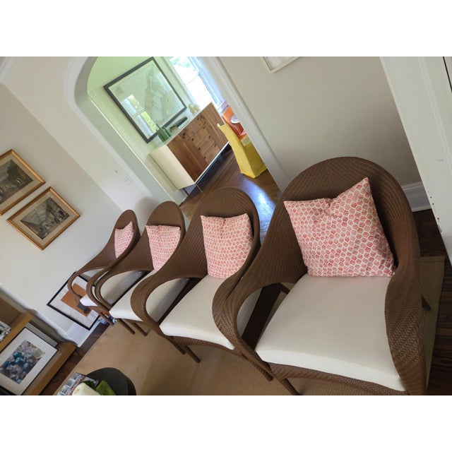 Mid-Century Modern Richard Frinier for Dedon Outdoor Tango Arm Chairs, 4, Suitable for Indoor or Outdoor For Sale - Image 3 of 7