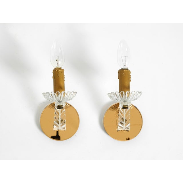 Italian Wall Lamps in Glass and Mirror, 1960s, Set of 2 For Sale - Image 13 of 13