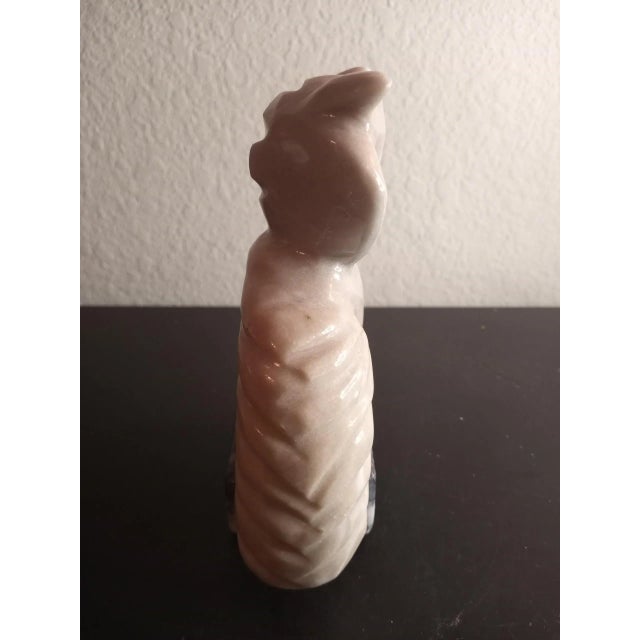 1980s 1980s Hand Carved Solid Marble Owl Sculpture For Sale - Image 5 of 7