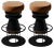 Set of Medium Black Tembo Stool by Note Design Studio For Sale