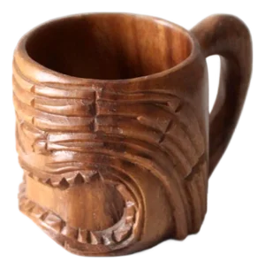 Vintage Monkey Pod Tiki Mug